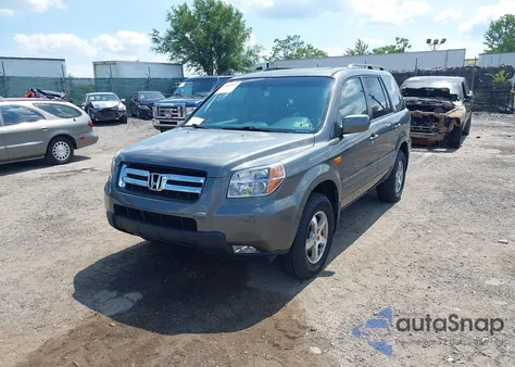 2007 Honda Pilot Ex-L из США, поврежденный, VIN 2HKYF18637H521534